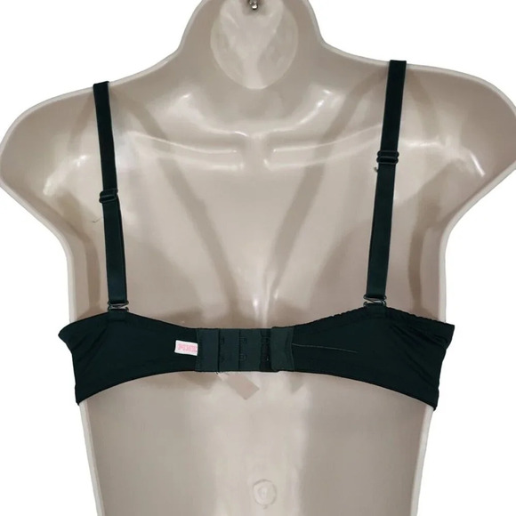 Victorias Secret PINK Wear Everywhere Pushup Bra Women Size 34D Green Underwire - Picture 3 of 11